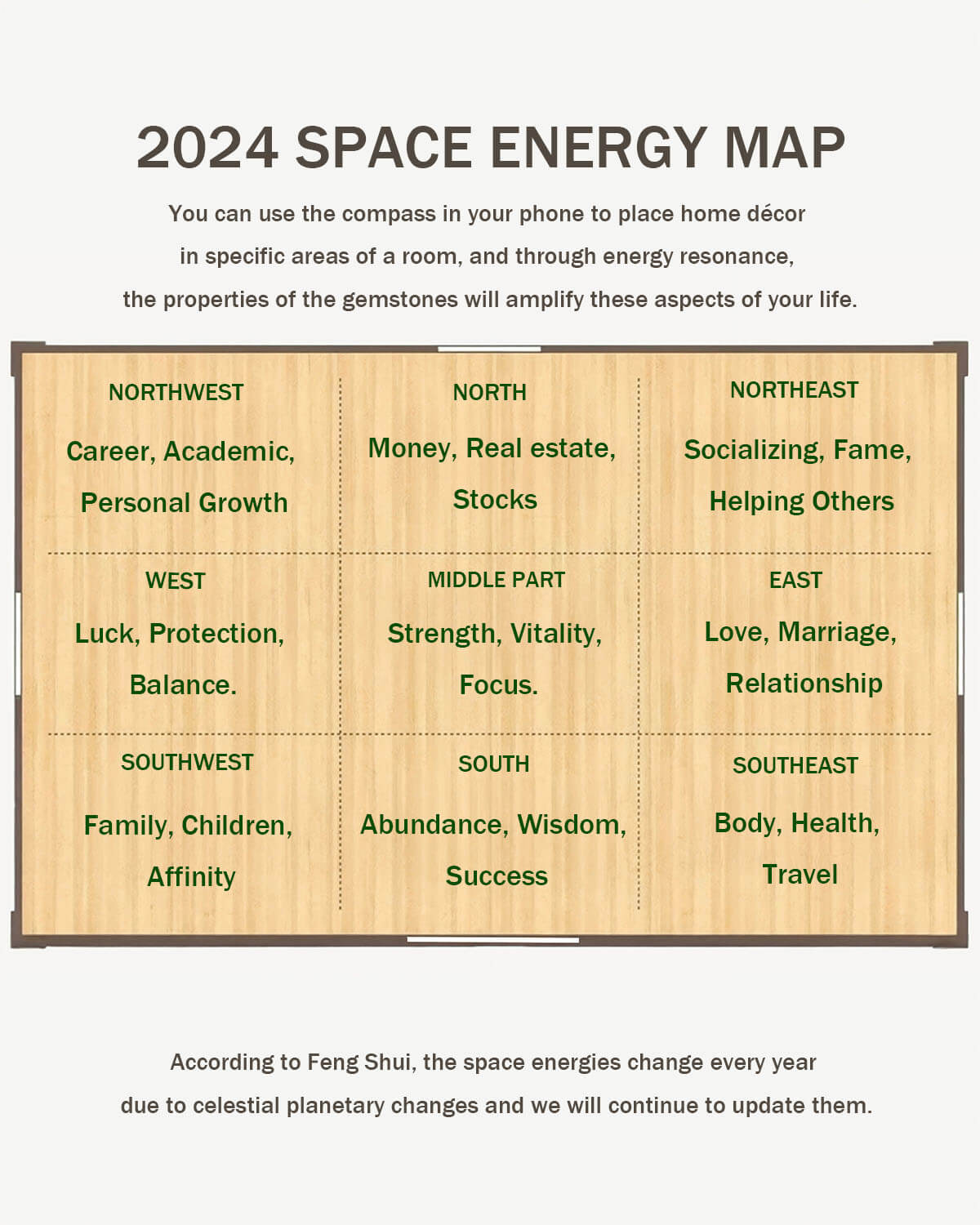 Multi Stone Feng Shui Tree