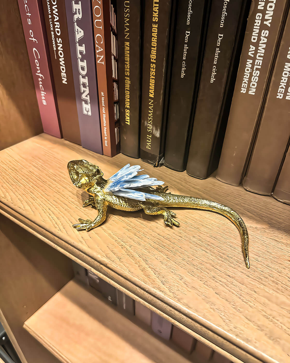 Adaptive Journey - Blue Kyanite Lizard Sculpture