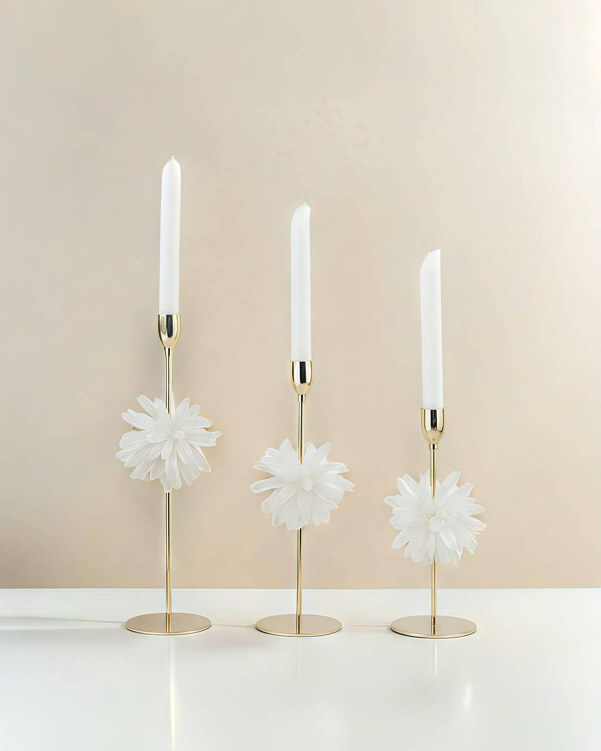 Radiant Purity - Clear Quartz Candle Holders