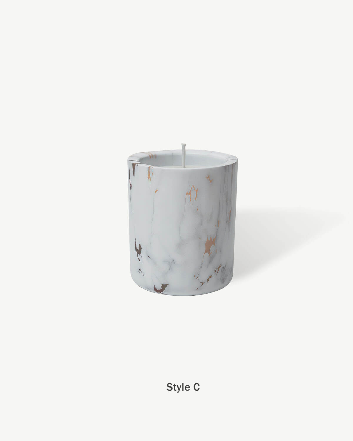 Marble Textured Crystal Candles4