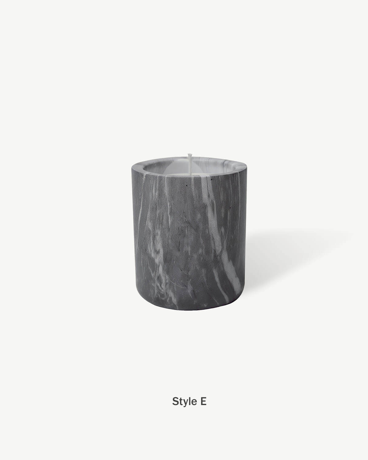 Marble Textured Crystal Candles6