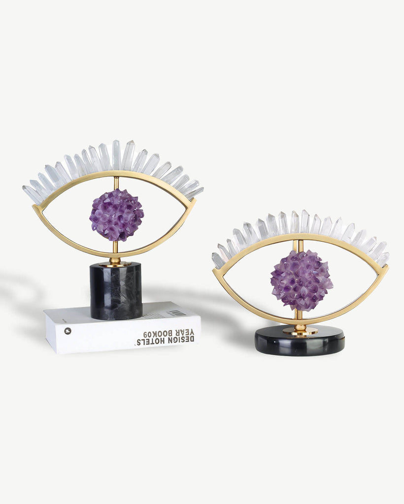 Guardian of Serenity - Amethyst Evil Eye Sculptures