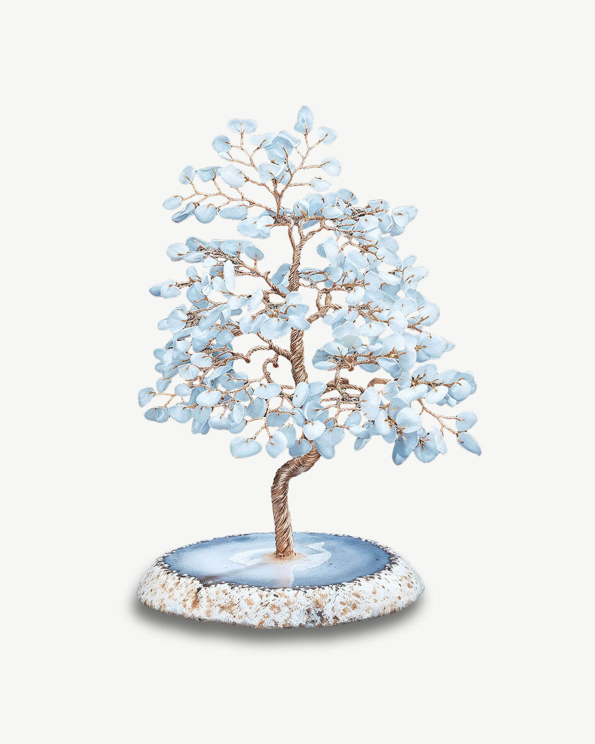 Aquamarine and Blue Agate Tree of Life