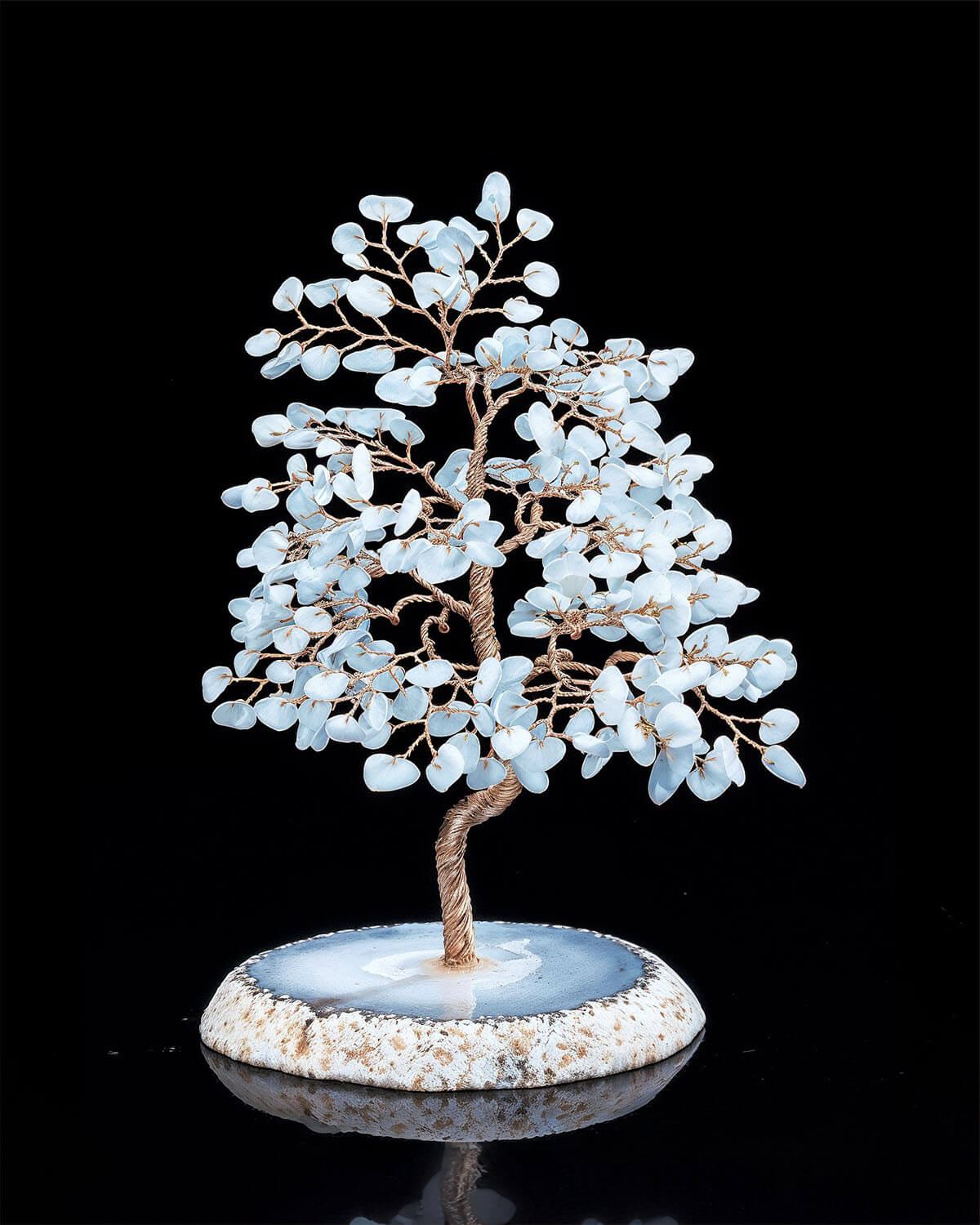 Aquamarine and Blue Agate Tree of Life