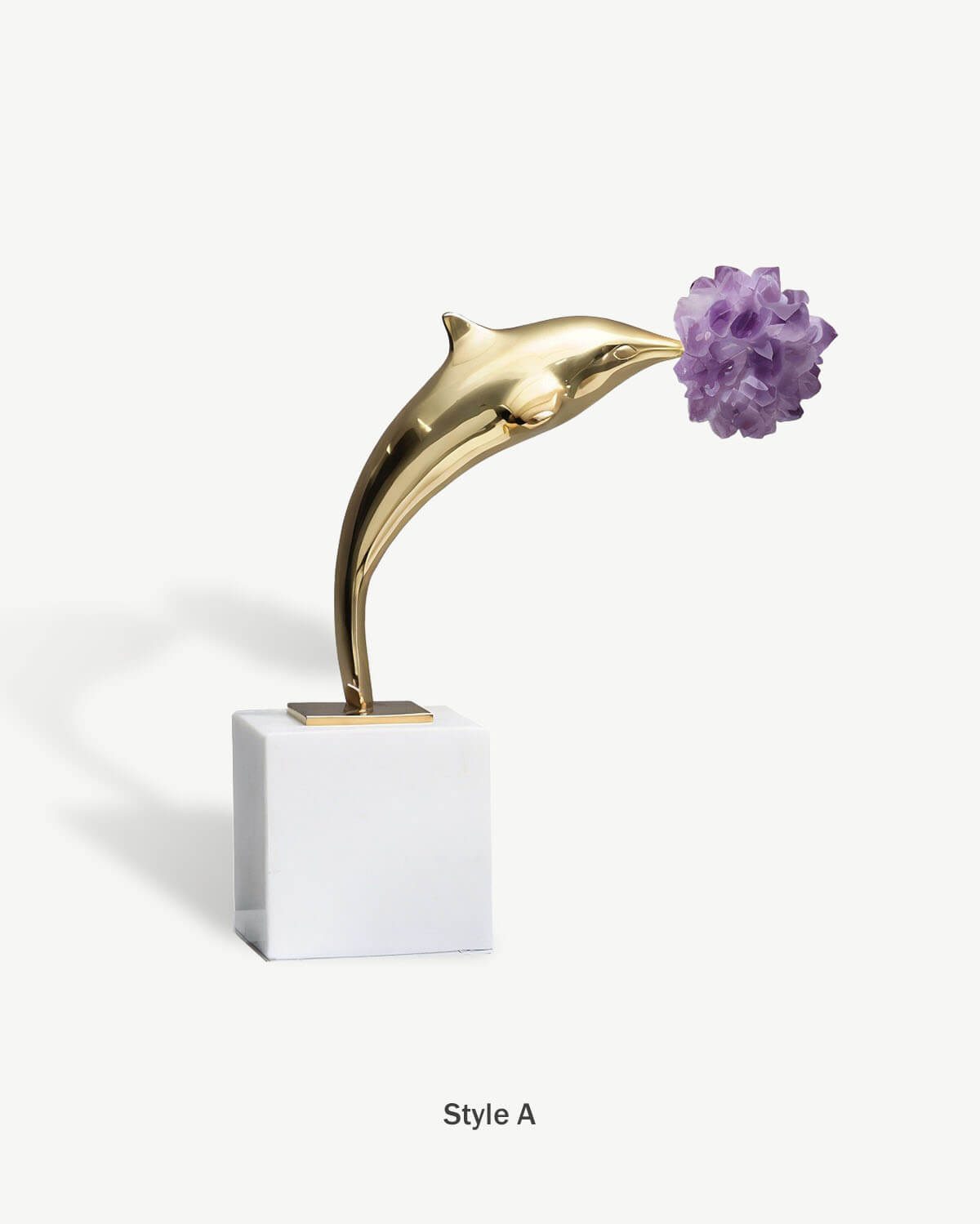  Amethyst Dolphin Sculpture