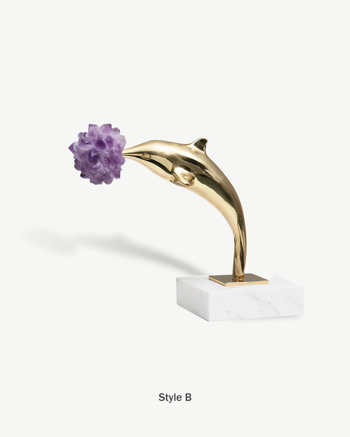  Amethyst Dolphin Sculpture