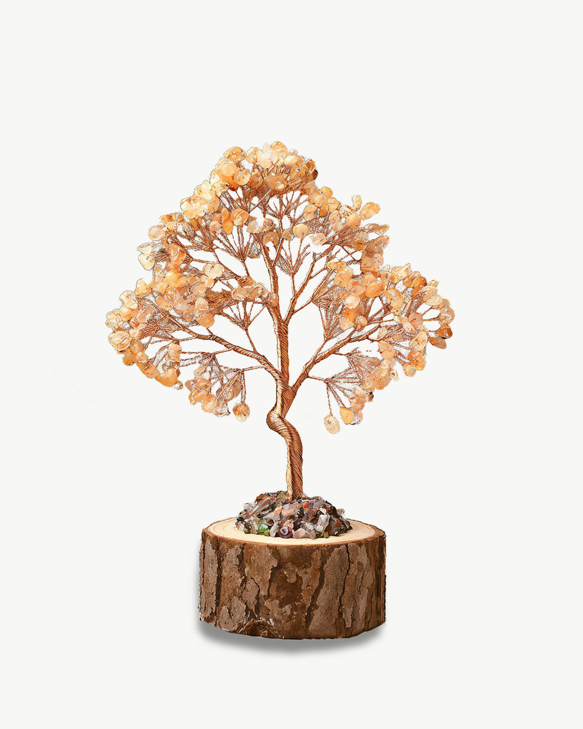 Citrine and Wood Feng Shui Tree