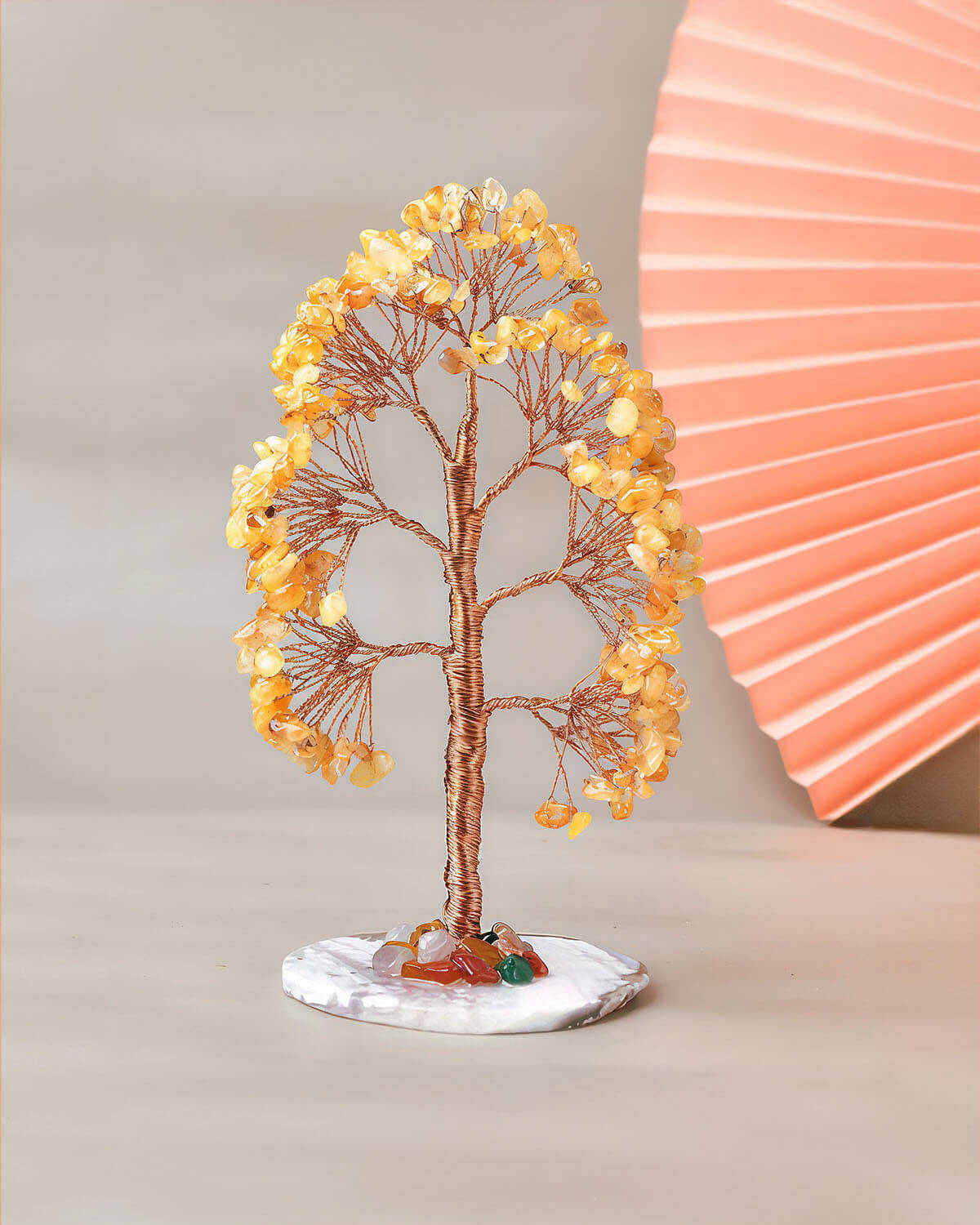 Citrine and Agate Feng Shui Tree