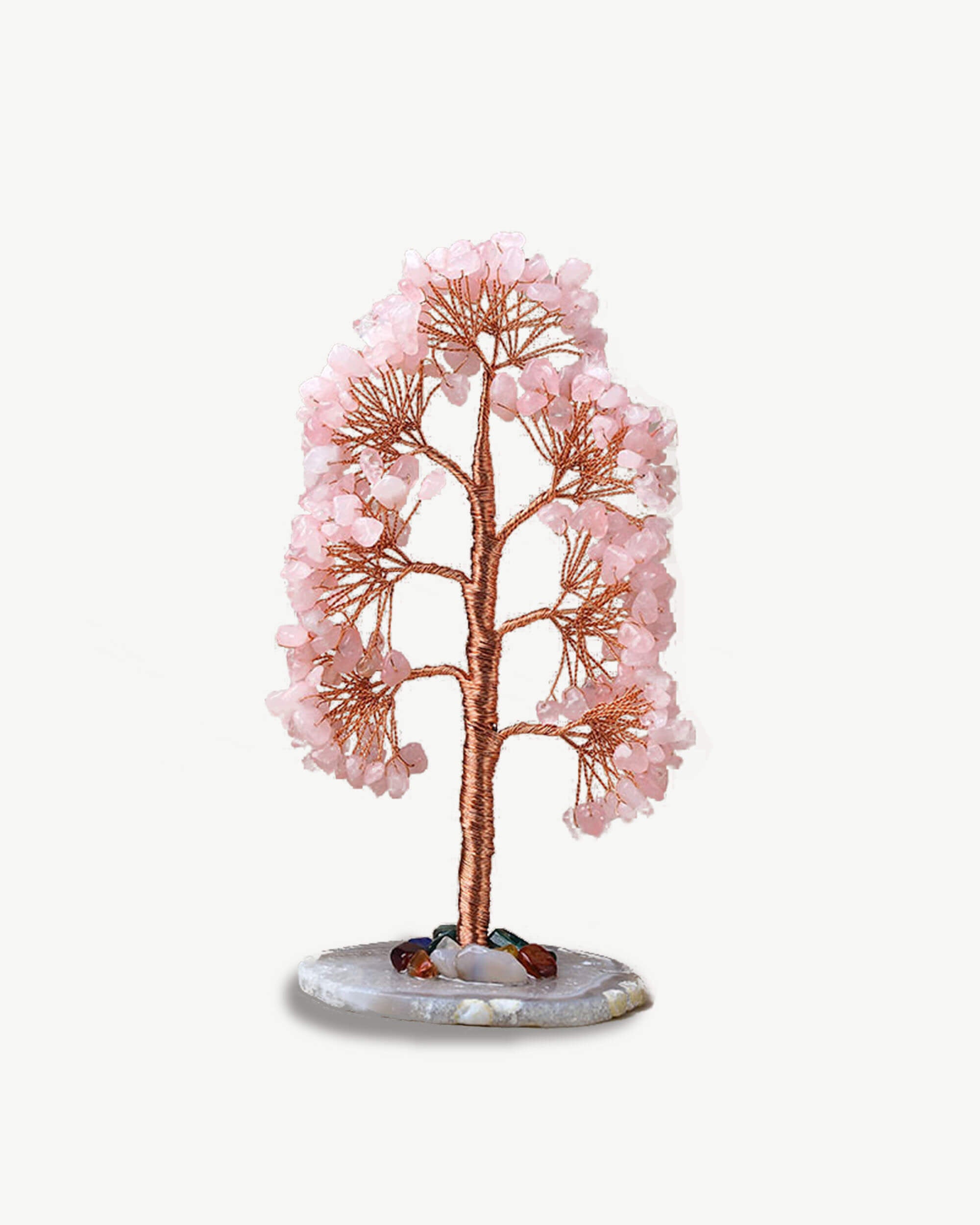 Rose Quartz And Agate Tree Of Life