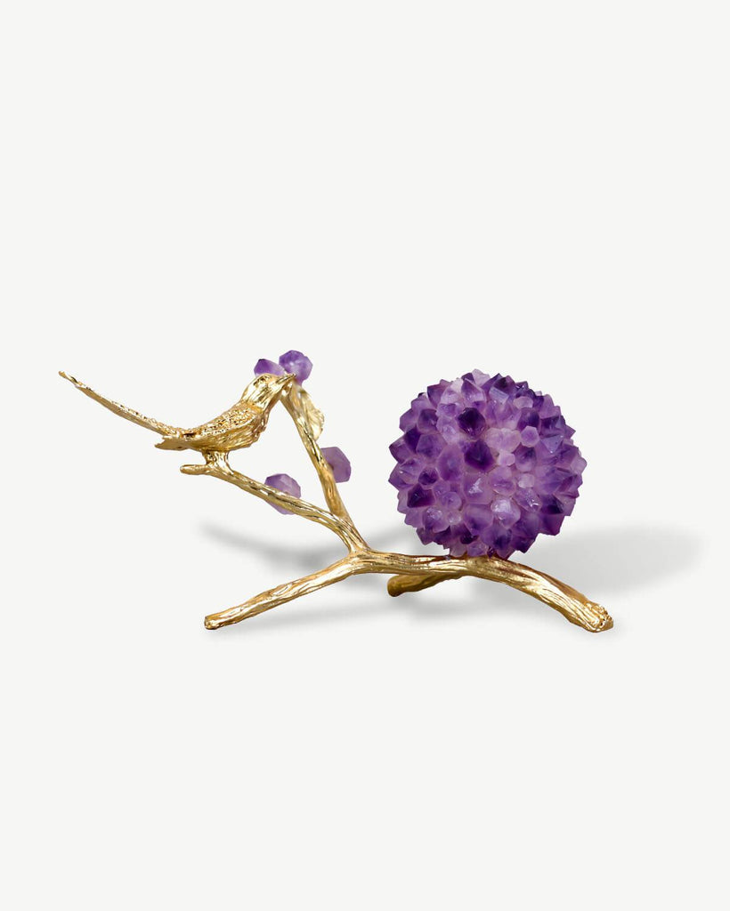 Nature Inspired - Amethyst Bird Animal Sculpture