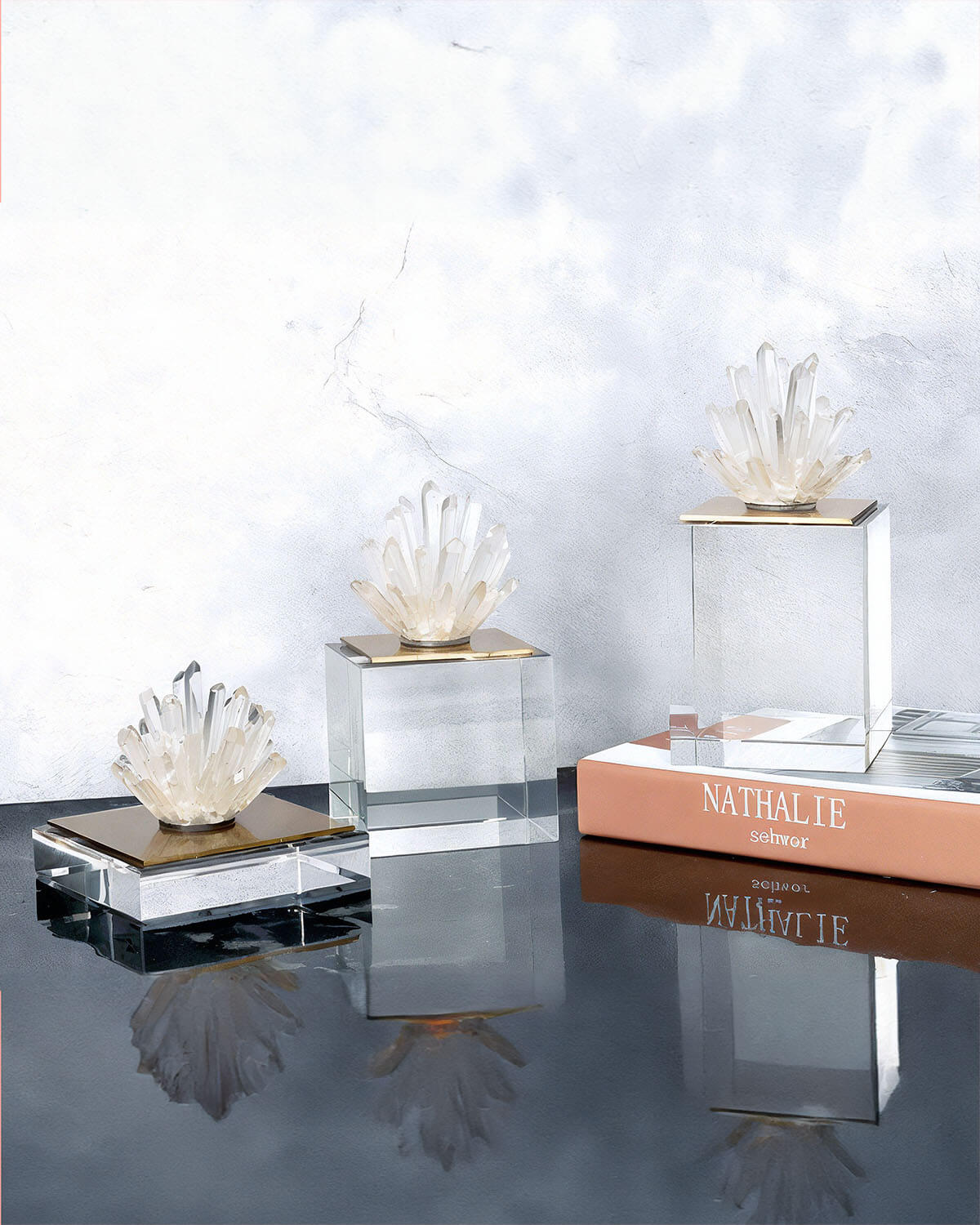 Clear Quartz Cluster Home Decor