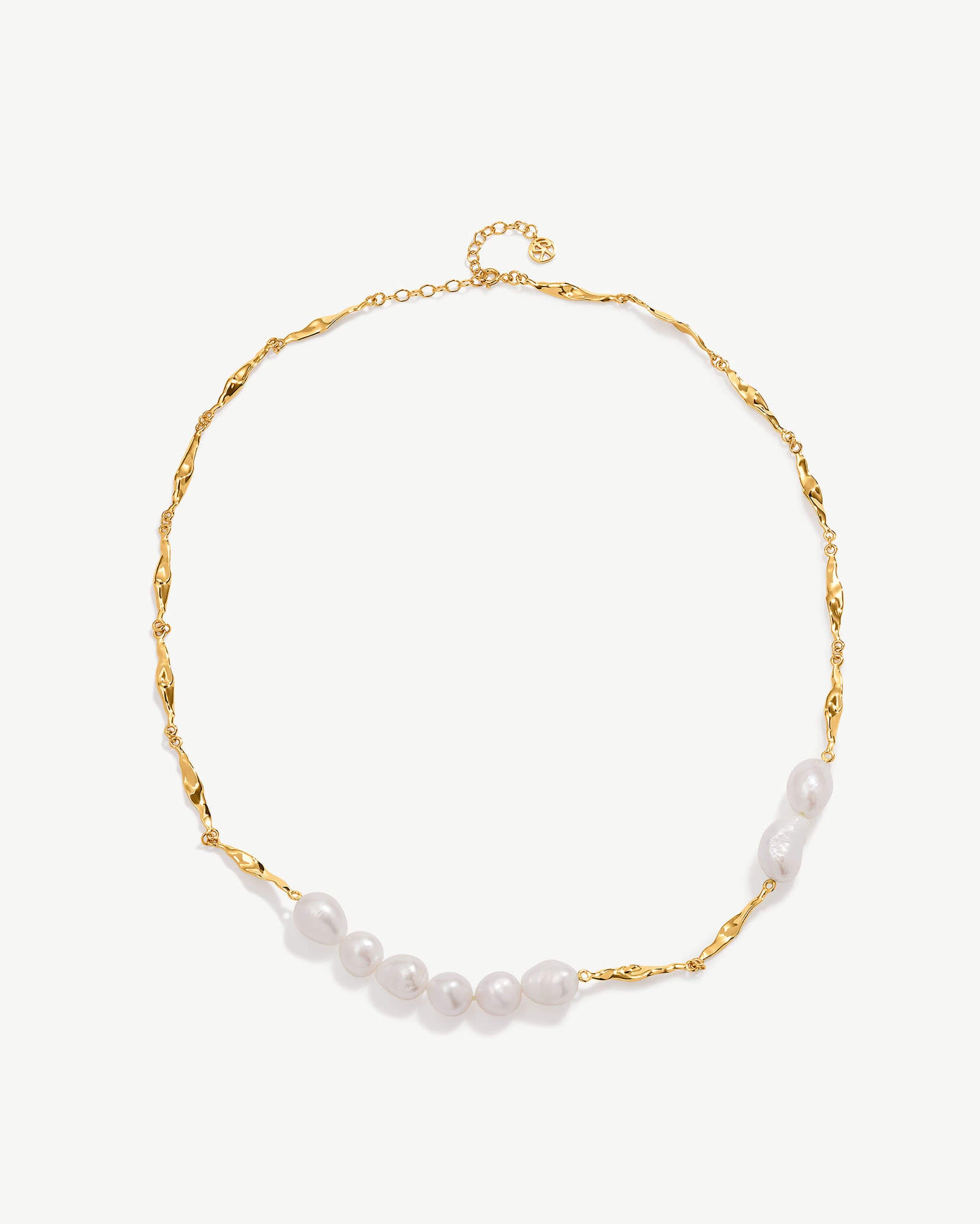 Embrace the timeless elegance of a Baroque Pearl Necklace