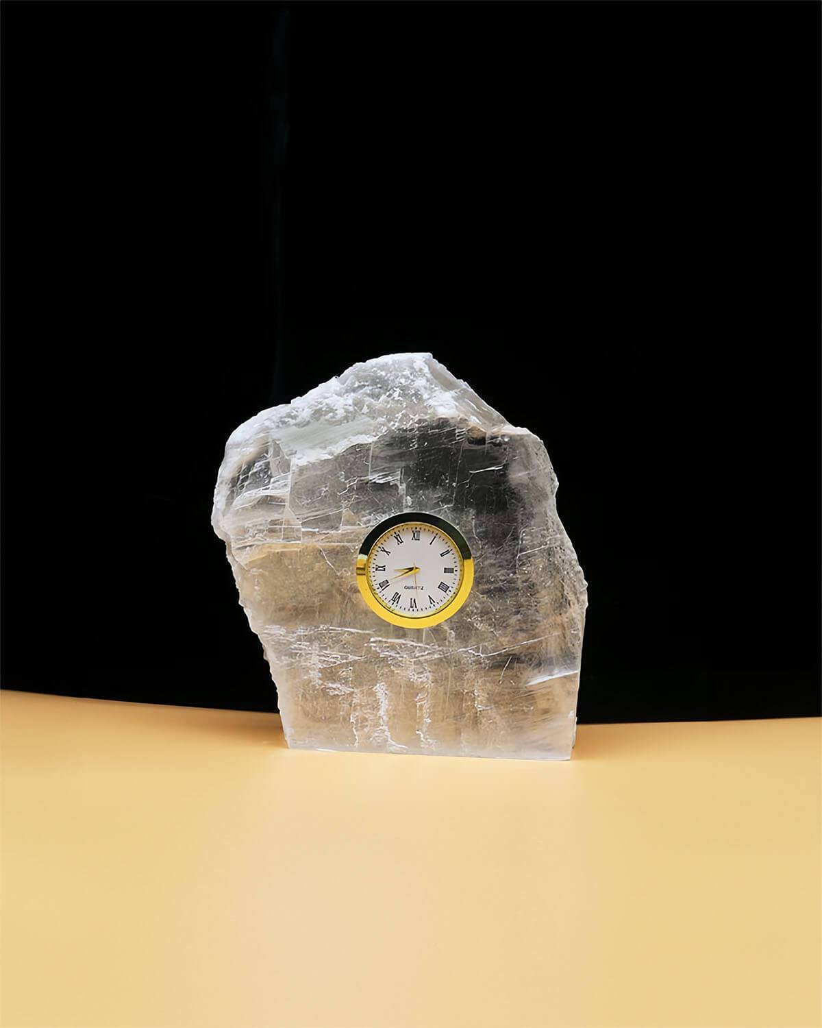 Precious Moments - Clear Quartz Crystal Clock