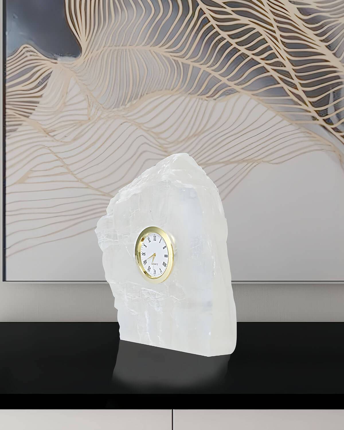 Precious Moments - Clear Quartz Crystal Clock