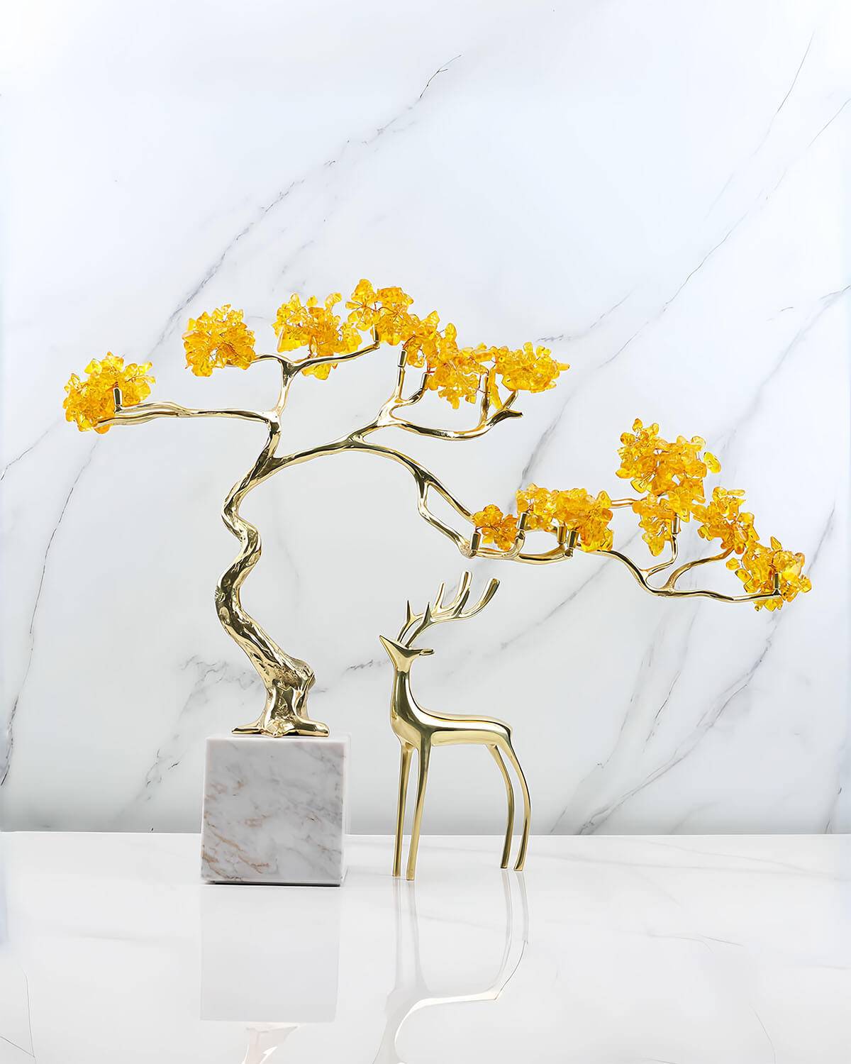 Prosperity Bloom - Citrine Crystal Tree