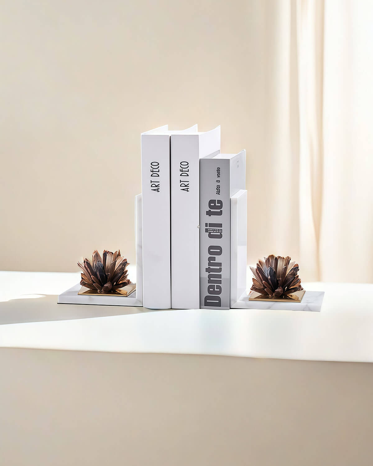 Stable Growth - Smoky Quartz Bookends