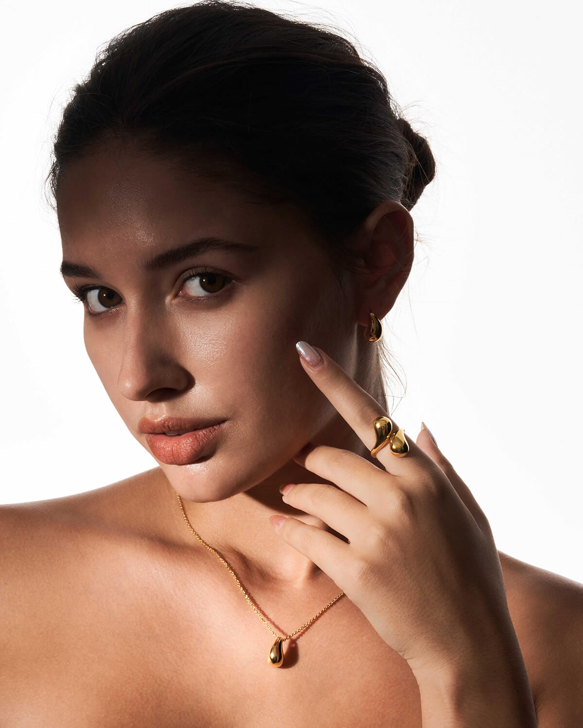 a woman with a ring on her finger